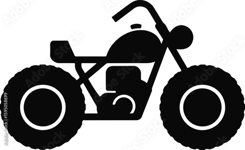 Silhouette Motorcycle Rider Illustration Art