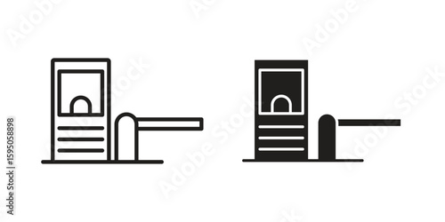 Toll road icon Vector isolated design element. EPS10