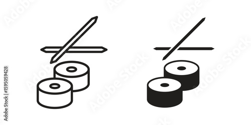 Sushi icon Vector isolated design element. EPS10