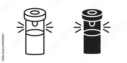 Solar Garden Light lamp icon Vector isolated design element. EPS10