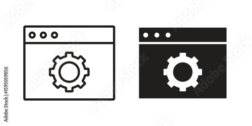 Software icon Vector isolated design element. EPS10
