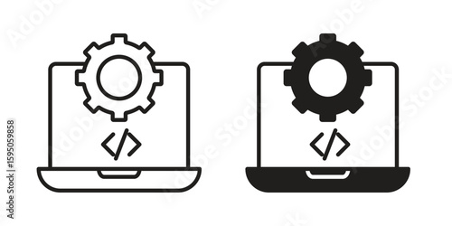 Software Engineering icon Vector isolated design element. EPS10