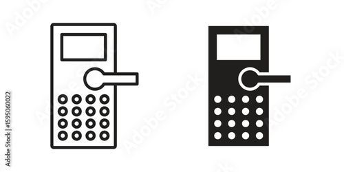 Smart lock icon Vector isolated design element. EPS10