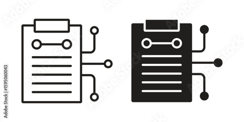 Smart contract icon Vector isolated design element. EPS10