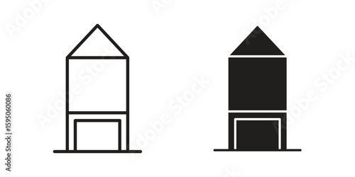 Silo icon Vector isolated design element. EPS10