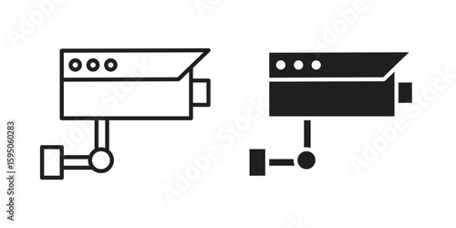 Security camera icon Vector isolated design element. EPS10