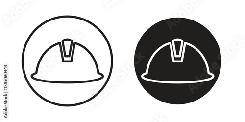 Safety helmet icon Vector isolated design element. EPS10