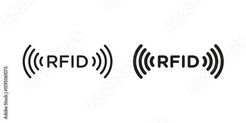RFID icon Vector isolated design element. EPS10