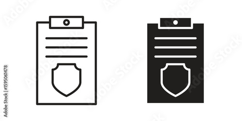 Policy icon Vector isolated design element. EPS10