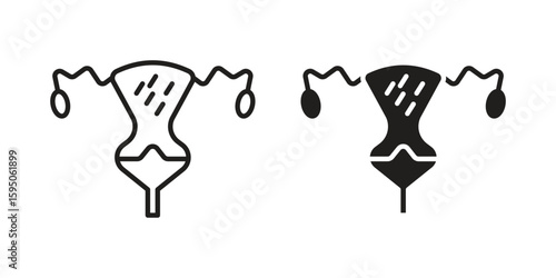 Pelvic inflammatory disease icon Vector isolated design element. EPS10