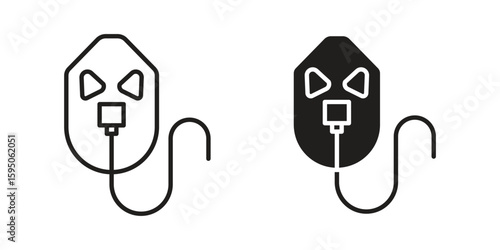 Oxygen mask icon Vector isolated design element. EPS10