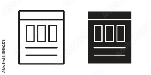 Mood board icon Vector isolated design element. EPS10