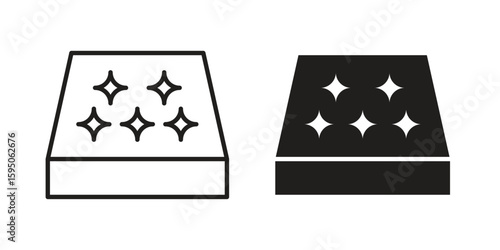 Mattress icon Vector isolated design element. EPS10