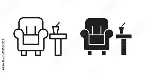 Lounge icon Vector isolated design element. EPS10