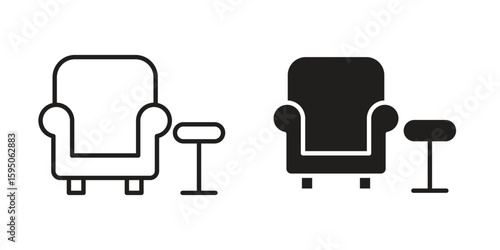 Lounge icon Vector isolated design element. EPS10