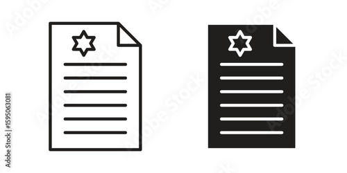 License icon Vector isolated design element. EPS10