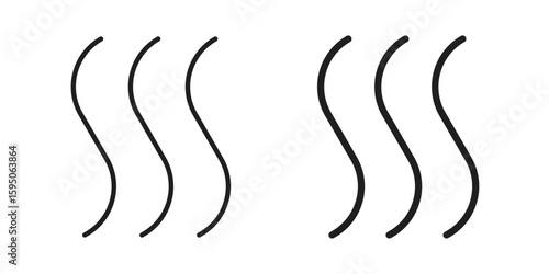 Hot icon Vector isolated design element. EPS10