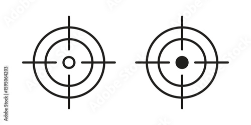 Gun target icon Vector isolated design element. EPS10