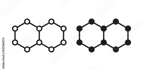 Graphene icon Vector isolated design element. EPS10