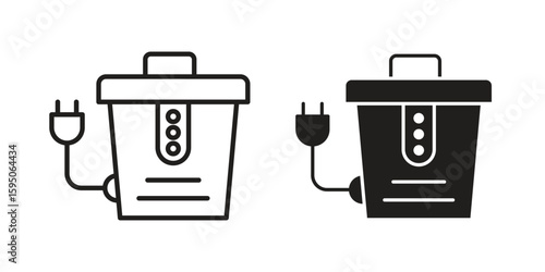 Garbage disposal icon Vector isolated design element. EPS10