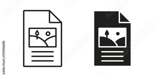 Content icon Vector isolated design element. EPS10