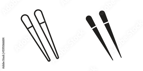 Chopsticks icon Vector isolated design element. EPS10