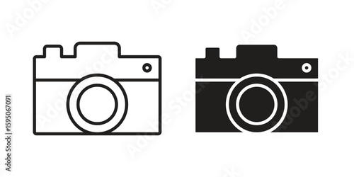 Camera icon Vector isolated design element. EPS10