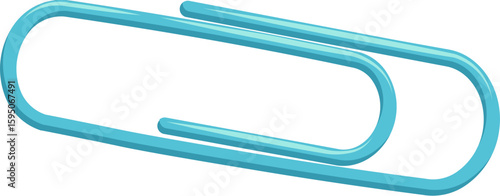 Blue paperclip element