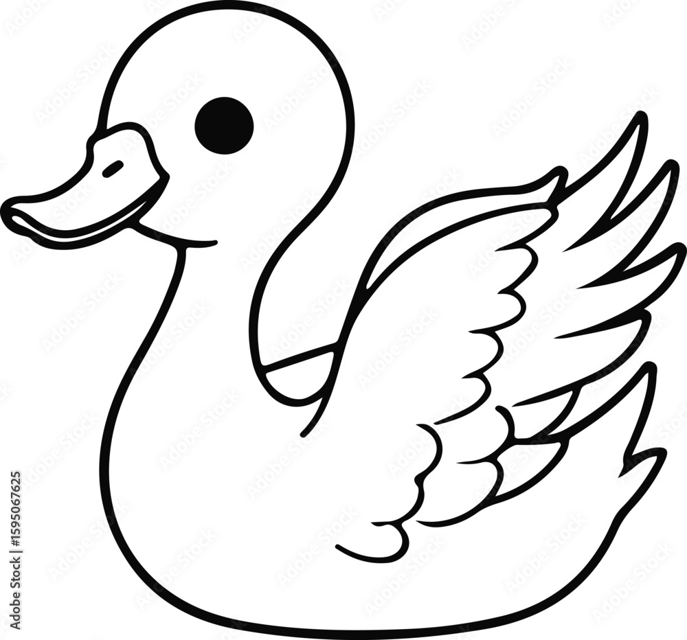 Obraz premium duck vector illustration