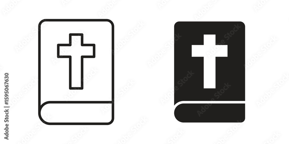 Obraz premium Bible icon Vector isolated design element. EPS10