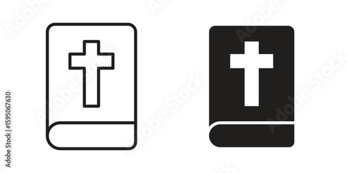 Bible icon Vector isolated design element. EPS10