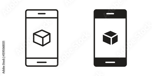 Ar apps icon Vector isolated design element. EPS10