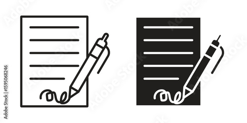 Agreement icon Vector isolated design element. EPS10