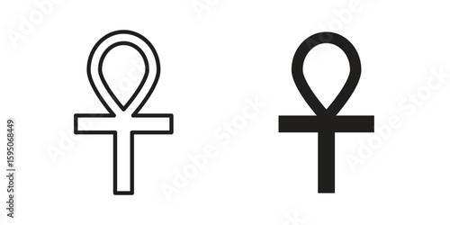 Ankh icon Vector isolated design element. EPS10