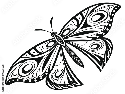 butterfly tattoo vector