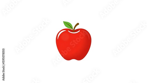 red apple, apple icon, healthy food