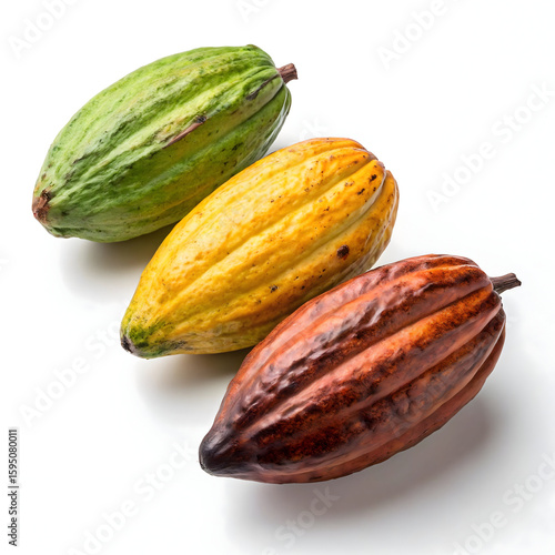 Wallpaper Mural Cocoa fruits isolated on transparent background   Torontodigital.ca