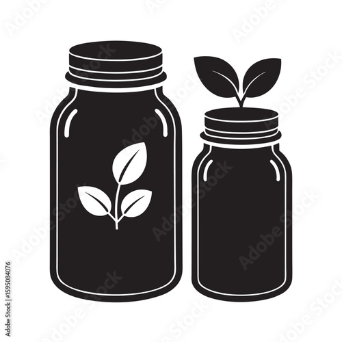 silhouette Eco lifestyle zero waste jars