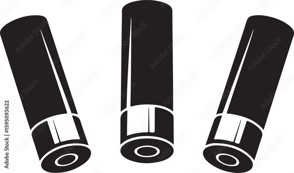 © mohammad - Three shotgun shells in silhouette