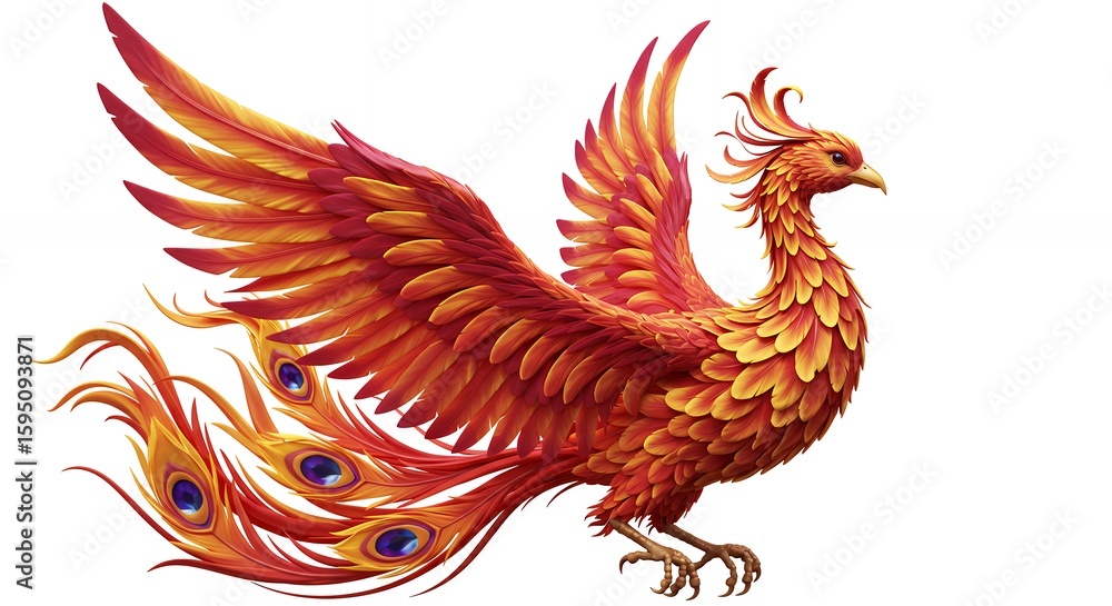 Colorful phoenix illustration Colorful phoenix illustration