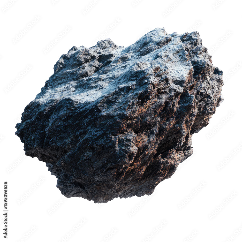 Fototapeta premium Gray, irregular-shaped rock. Close-up view