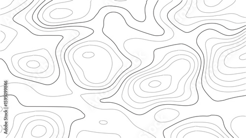 Topography elevation map in cartographic vector style with rustic textures, natural landform contours, and explorer aesthetics, suitable for eco-tourism branding and geography education resources