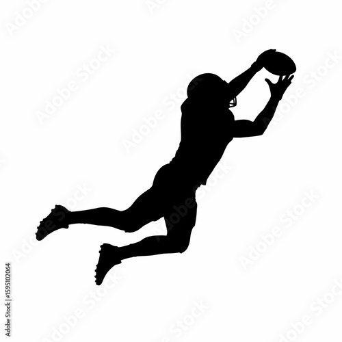 silhouettes of American soccer players in action