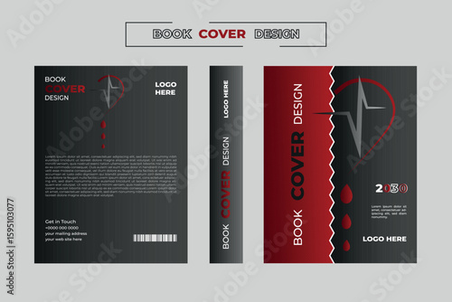 Professional book cover design template