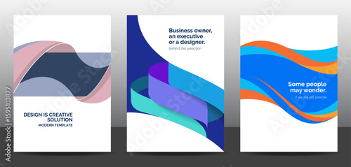 Template vector design set for Brochure, AnnualReport, Corporate Presentation, Portfolio, Flyer, layout modern, posters collection Eps10	