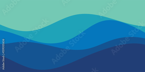 abstract blue wave background