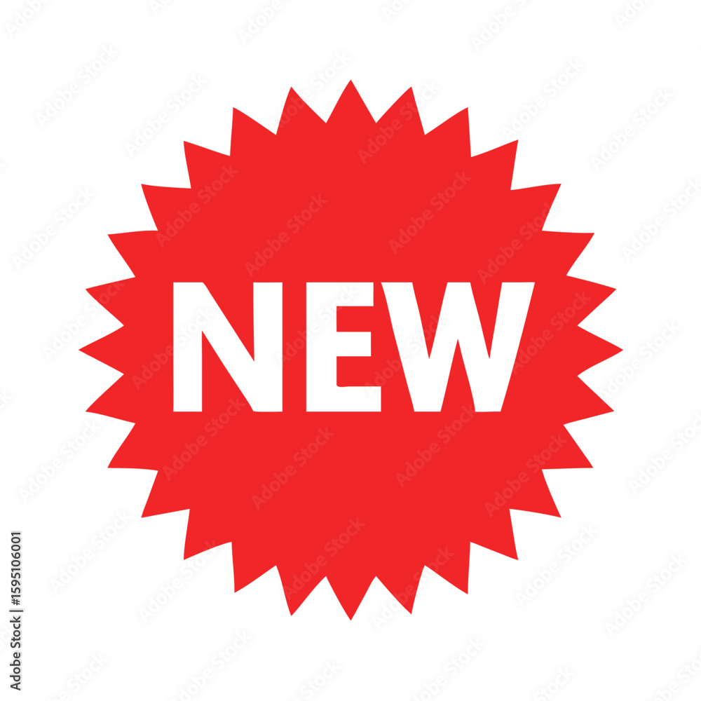 New feature or product badge flat icon New feature or product badge flat icon