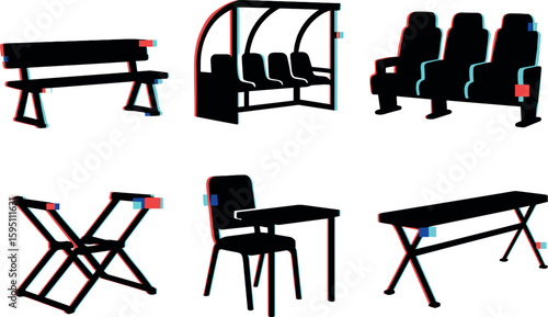 portable side bench team warming seat cove shelter bench VIP padded row collapsible bench frame scorer s table seat isolated