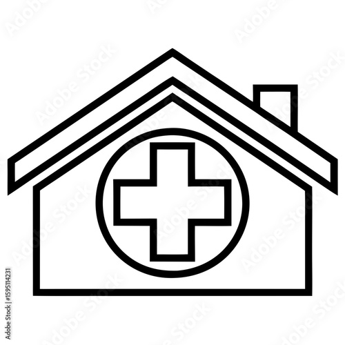 Healthcare center logo template vector set