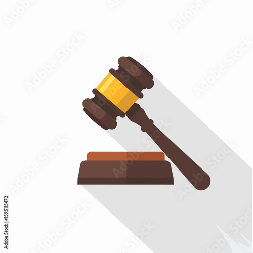 Gavel symbol representing legal proceedings and the pursuit of justice within law system